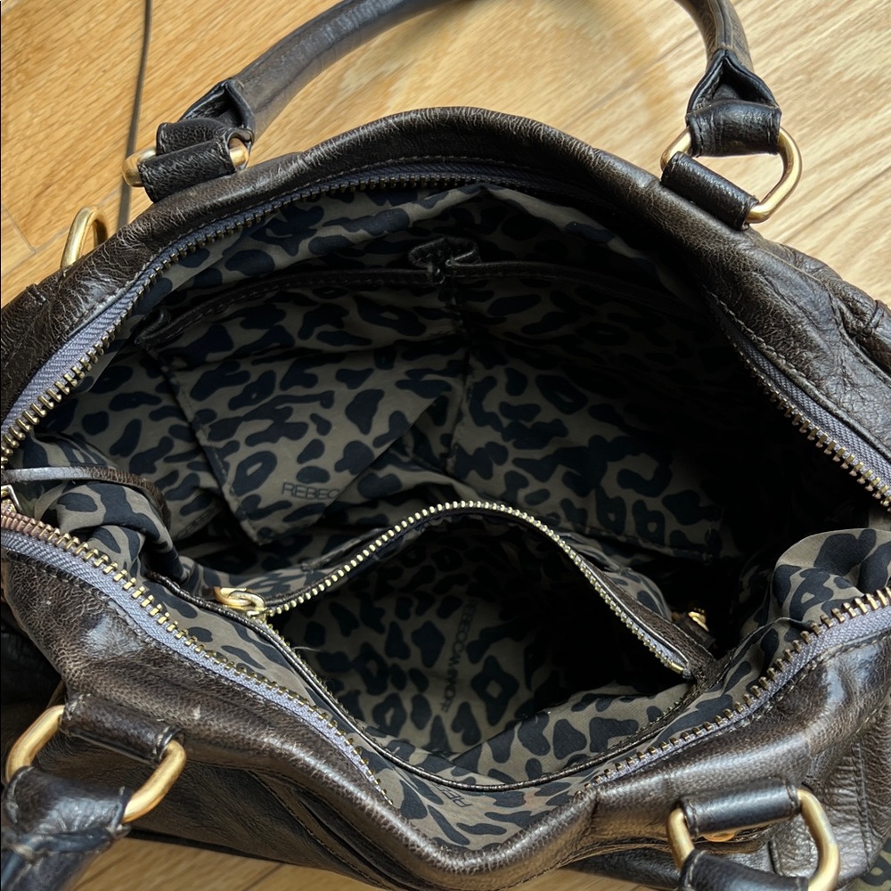 Grey Leather Handbag - Picture 6 of 7
